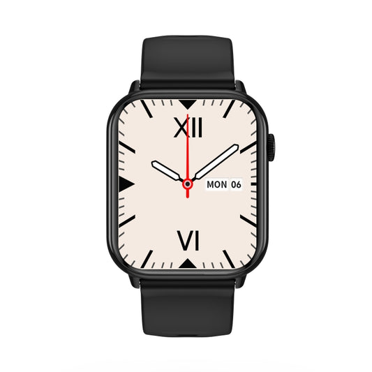 HD15 1.75 inch Silicone Strap IP68 Waterproof Smart Watch, Support Sedentary Reminder / Sleep Monitoring(Black) by bashfashion