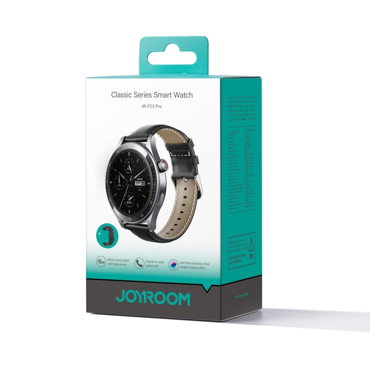 JOYROOM JR-FC2 Pro Classic Series Smart Watch, 1.46 inch Screen, Support BT Call / Heart Rate / Blood Oxygen(Space Grey) by JOYROOM