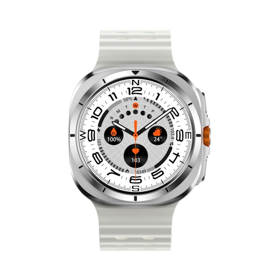 W7 1.43 inch IP68 Waterproof Smart Watch, Support Sedentary Reminder / Sleep Monitoring(White) by bashfashion