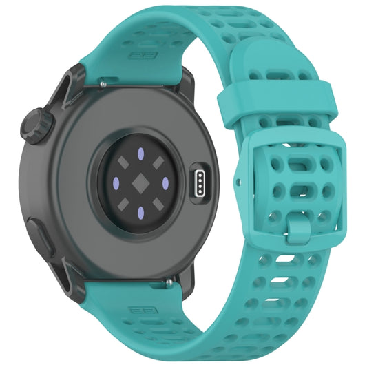 For COROS PACE 3 Color Buckle Liquid Silicone Strap(Dark Green) by bashfashion