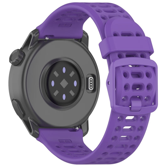 For COROS PACE 3 Color Buckle Liquid Silicone Strap(Purple) by bashfashion