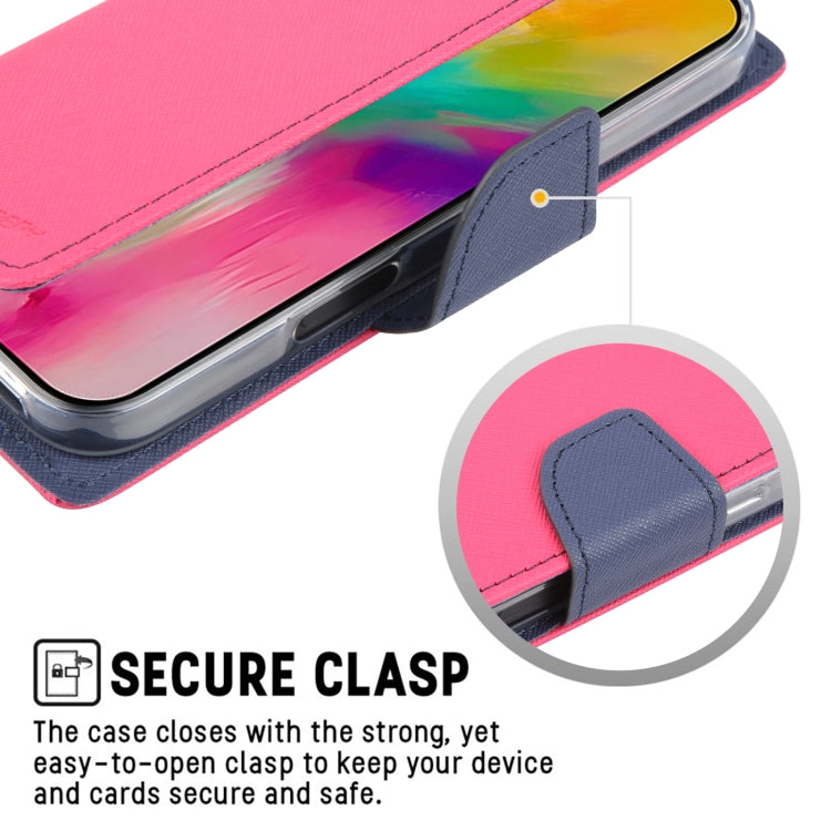 For iPhone 16 GOOSPERY FANCY DIARY Cross Texture Leather Phone Case(Purple) by GOOSPERY