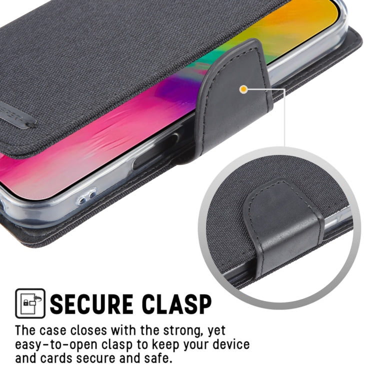 For iPhone 16 Pro GOOSPERY CANVAS DIARY Fabric Texture Flip Leather Phone Case(Green) by GOOSPERY