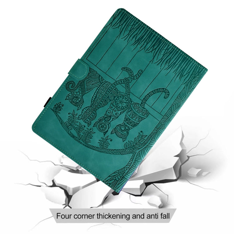 For iPad Air 11 2025 / 2024 Cats Embossed Leather Smart Tablet Case(Light Blue) by bashfashion