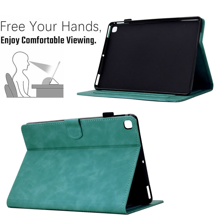 For Samsung Galaxy Tab A 10.1 2019 T510 Cats Embossed Leather Tablet Case(Light Blue) by bashfashion