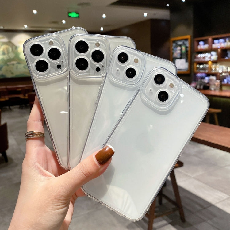 For iPhone 16e Angel Eye Straight Edge Full Cover TPU Phone Case(Transparent) by bashfashion