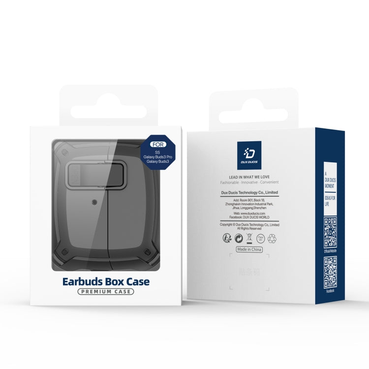 For Samsung Galaxy Buds3 / 3 Pro DUX DUCIS SECH Series Earbuds Box Protective Case(White) by DUX DUCIS