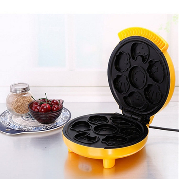 Household Cake Machine Double-sided Heating Baking Machine, Plug Type:AU Plug(Yellow) by bashfashion