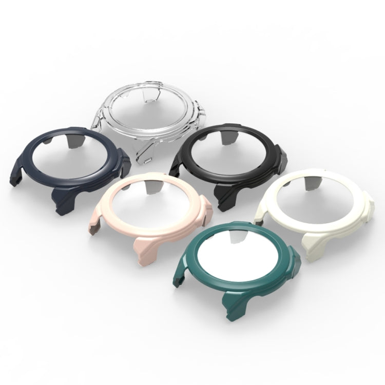 For Garmin Fenix 8 AMOLED 43mm Tempered Glass Film Integrated PC Watch Protective Case(Midnight Blue) by bashfashion