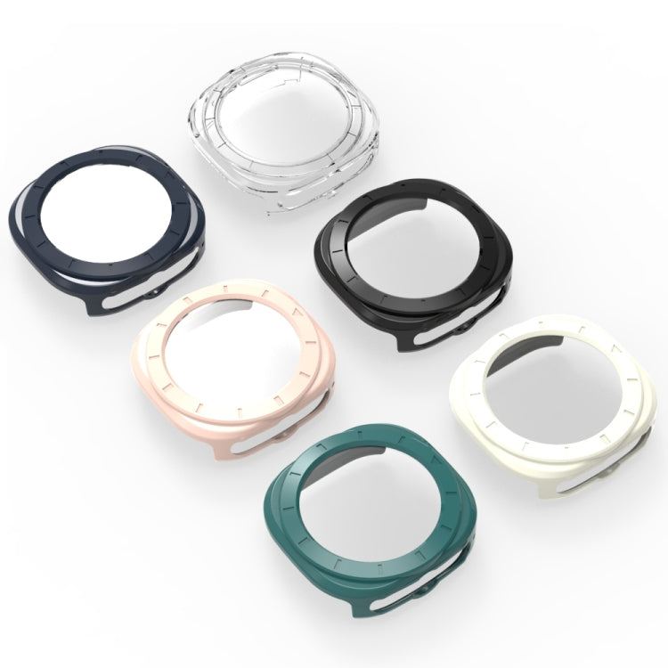 For Samsung Galaxy Watch Ultra 47mm / Ultra 2025 Tempered Glass Film Integrated PC Watch Protective Cover(Midnight Blue) by bashfashion