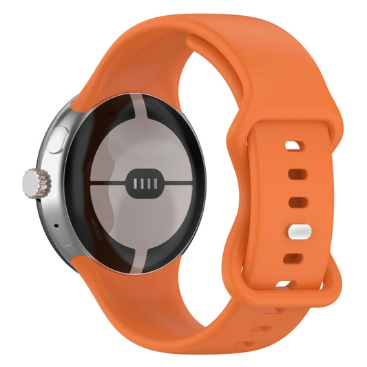 For Google Pixel Watch 3 41mm Official Silicone Watch Band(Orange) by bashfashion