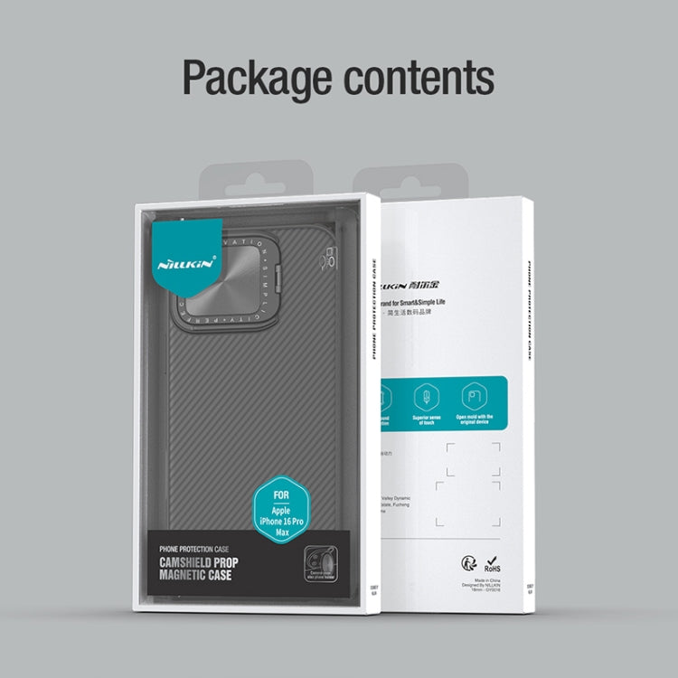 For iPhone 16 Pro Max NILLKIN CamShield Prop MagSafe Magnetic PC Phone Case(Blue) by NILLKIN