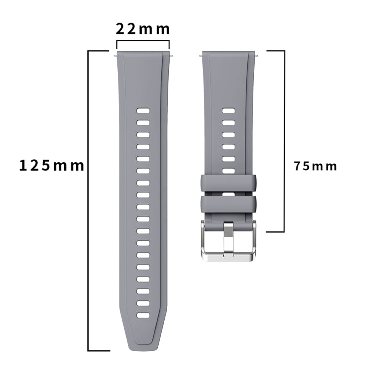 For Huawei Watch GT 5 46mm Official 22mm Silicone Watch Band(White) by bashfashion