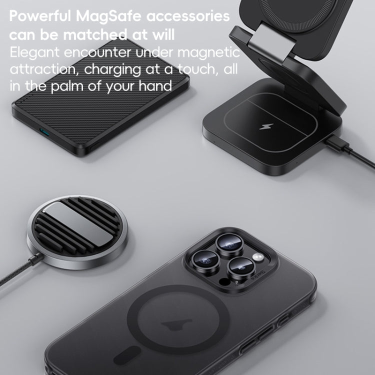 For iPhone 16 Pro Benks Frosted MagSafe Magnetic Shockproof Phone Case(Black) by Benks