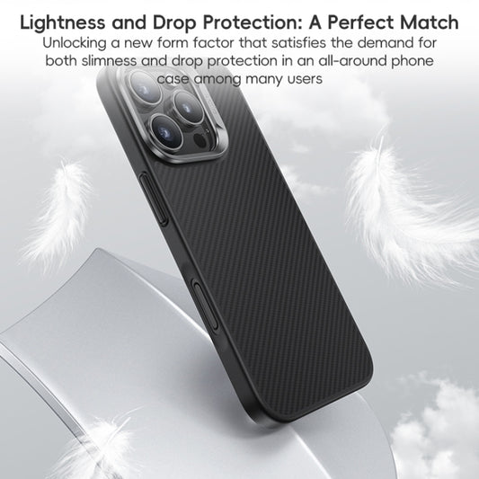 For iPhone 16 Pro Benks MagSafe Kevlar Fiber Ultra-thin Shockproof Phone Case(Black) by Benks