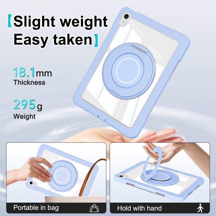 For iPad 2025 / 2022 Crystal Armor PC Hybrid TPU Tablet Case(Blue) by bashfashion