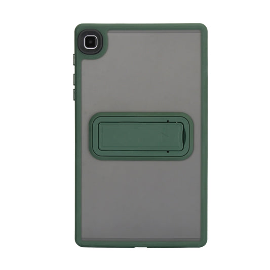 For Samsung Galaxy Tab A11+ / A9+ Skin Feel Holder PC Hybrid TPU Tablet Case(Dark Green) by bashfashion