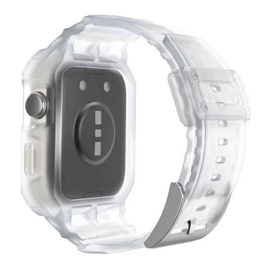 For Huawei Watch Fit3 Integrated TPU Watch Band(Frosted Transparent) by bashfashion