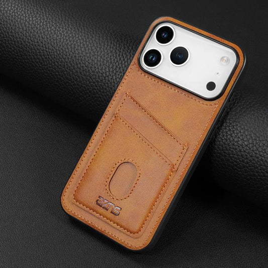 For iPhone 17 Pro AZNS K1 Series Card Slot Business Phone Case(Yellow) by AZNS