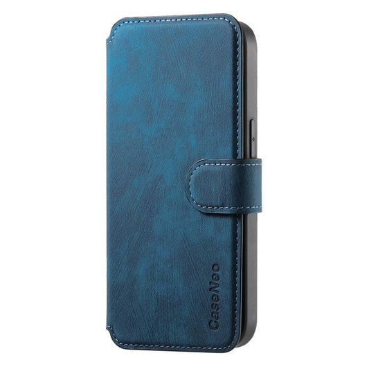 For iPhone 17 Pro CaseNeo MagSafe RFID Anti-theft Retro Leather Phone Case(Blue) by CaseNeo