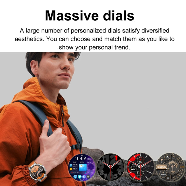 LEMFO K66 1.85 inch Bluetooth Call Smart Watch, Support Heart Rate / Blood Oxygen(Black) by LEMFO