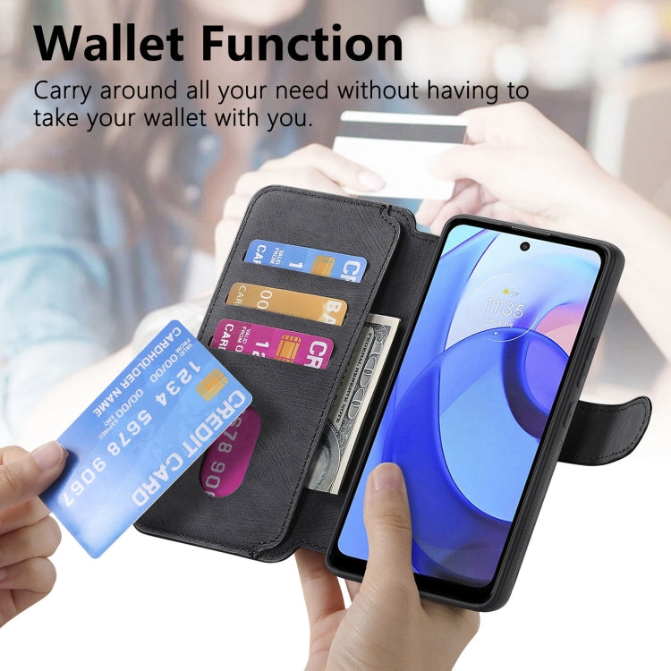 For Motorola Moto E30 / E20 CaseNeo MagSafe RFID Anti-theft Retro Leather Phone Case(Black) by CaseNeo