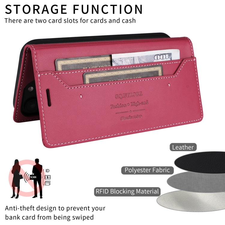 For Sony Xperia 1 III GQUTROBE G01 RFID Anti-theft Leather Phone Case(Red) by GQUTROBE