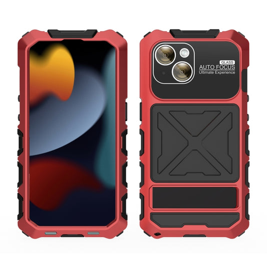 For iPhone 15 R-JUST Life Waterproof Dustproof Shockproof Phone Case(Red) by R-JUST