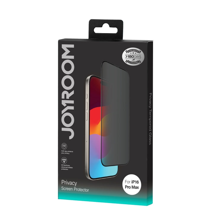For iPhone 16 Plus / 15 Plus JOYROOM Zero Sense Series 2.5D Full Screen Privacy Tempered Glass Film by JOYROOM