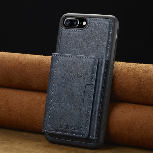 For iPhone SE 2024 LC.IMEEKE L5 Series Detachable RFID Card Bag Magsafe Phone Case(Blue) by LC.IMEEKE