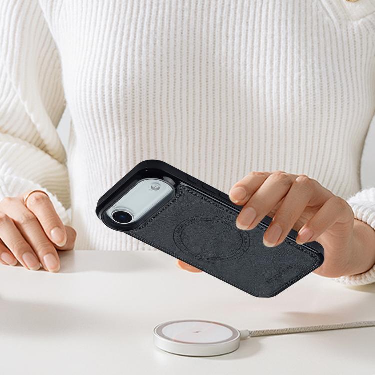 For iPhone Air LC.IMEEKE L5 Series Detachable RFID Card Bag Magsafe Phone Case(Black) by LC.IMEEKE