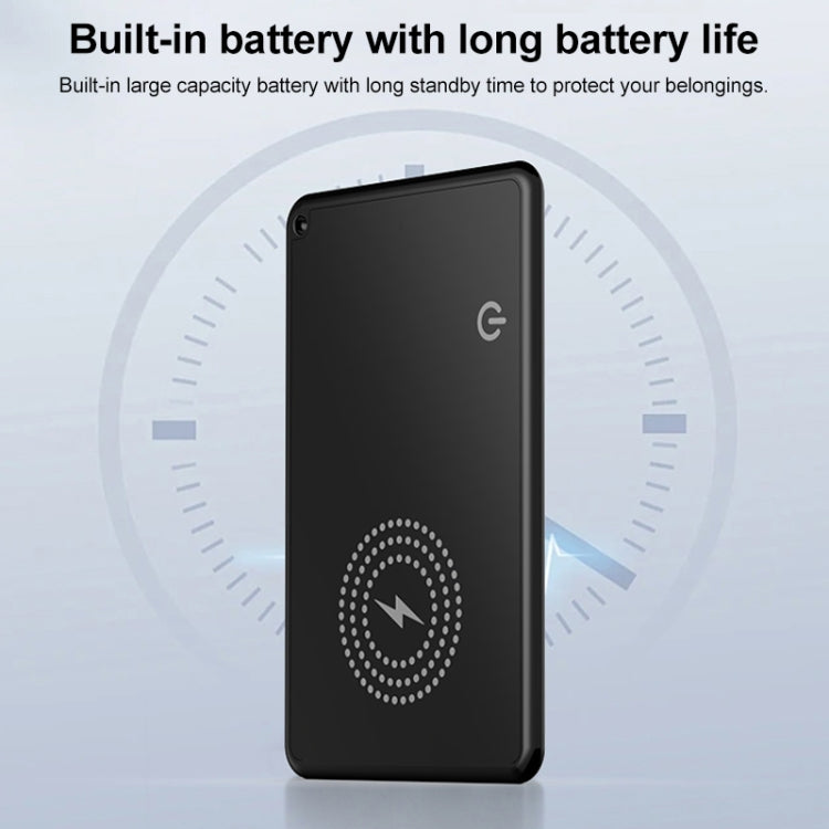 F5 Ultra-thin Card Type Location Tracker Anti-lost Device(Black) by bashfashion