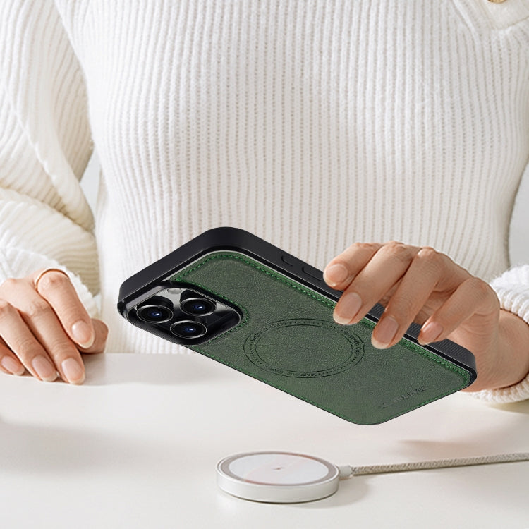 For iPhone 16 Pro Max LC.IMEEKE Magsafe Phone Case(Green) by LC.IMEEKE