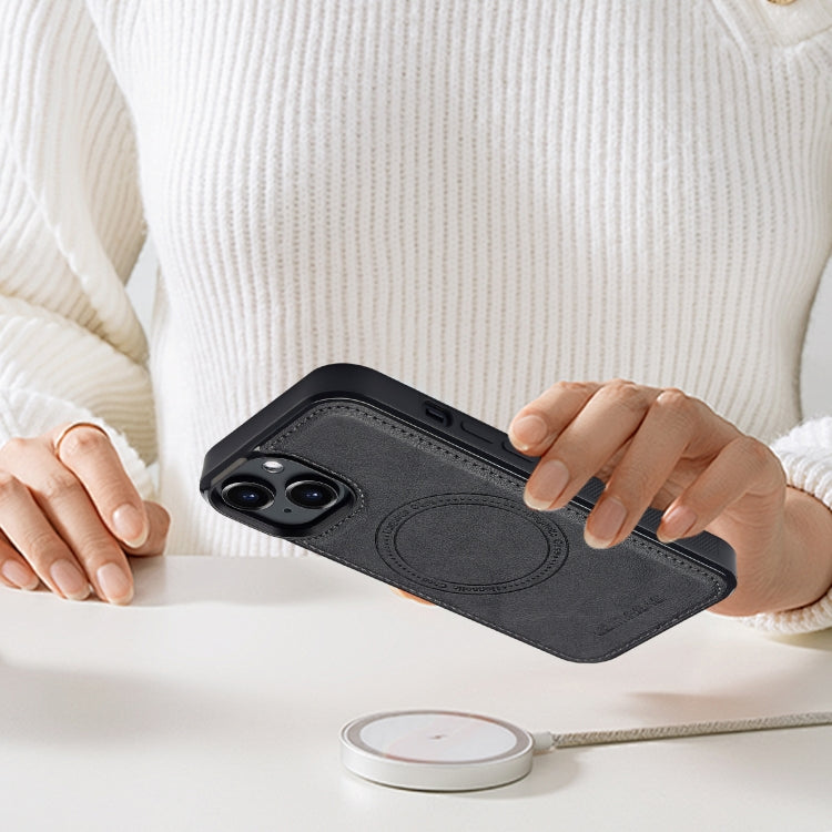 For iPhone 15 Plus / 14 Plus LC.IMEEKE Magsafe Phone Case(Black) by LC.IMEEKE