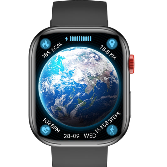 LC88 2 inch Square Screen BT Call Smart Watch, Heart Rate / Blood Pressure / Blood Oxygen / Sleep Monitoring(Black) by bashfashion