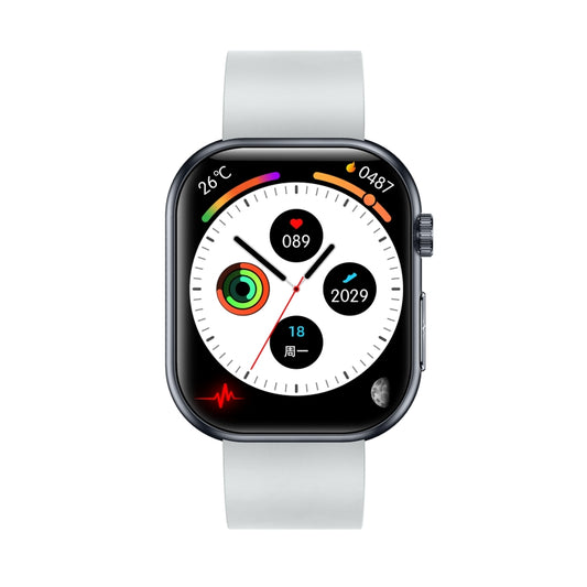 ET587 1.95 inch AMOLED Screen Smart Watch, ECG Electrocardiogram/Blood Sugar Monitoring(Grey) by bashfashion