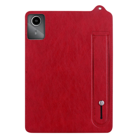 For Lenovo Tab M11 / Xiaoxin Pad 2024 TPU Leather Back Tablet Case with Wristband(Red) by bashfashion