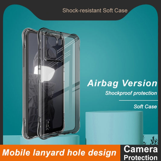 For HMD Fusion 5G imak Shockproof Airbag TPU Phone Case(Transparent Black) by imak