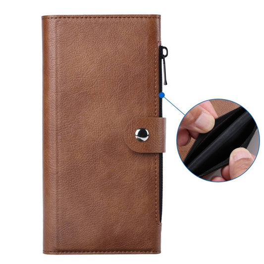 For iPhone 14 Plus ViLi GVS-C Series MagSafe Magnetic RFID Leather Flip Phone Case(Brown) by ViLi