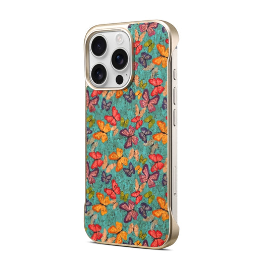For iPhone 16 Pro Max Denior A18 Paint MagSafe Phone Case(Butterflies) by Denior