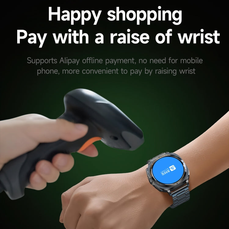 ET492 1.43 inch AMOLED Screen Silicone Strap Smart Watch Supports ECG/Blood Sugar Monitoring(Black) by bashfashion