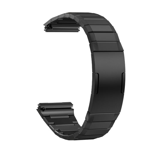 For Huawei Watch GT 5 Pro 46mm Push Folding Clasp Titanium Watch Band(Black) by bashfashion