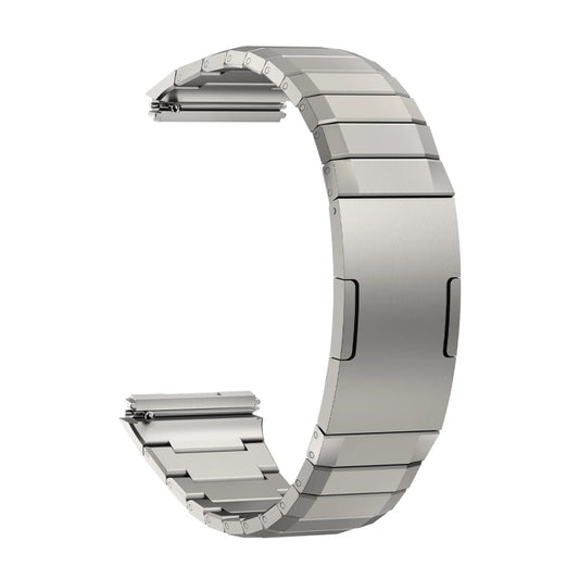 For Huawei Watch GT 5 Pro Folding Clasp Titanium Metal Quick Release Watch Band(Titanium) by bashfashion