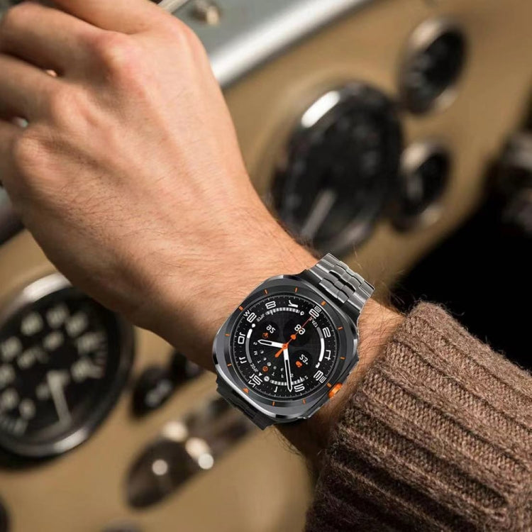 For Samsung Galaxy Watch Ultra 47mm / Ultra 2025 Butterfly Buckle Titanium Alloy Watch Band(Titanium) by bashfashion