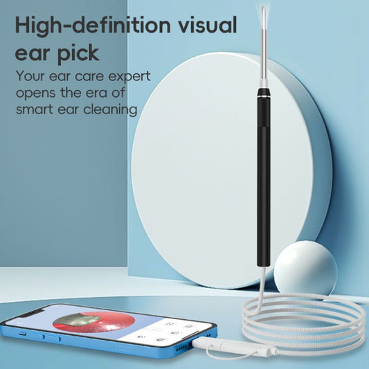 NK-5101 HD Smart Visual Ear Spoon(Black + White) by bashfashion