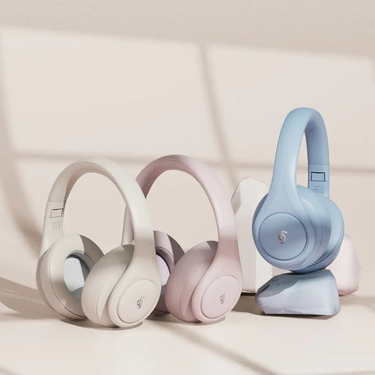 P9 ANC Noise Reduction Sports Stereo On-Ear Bluetooth Earphone(Blue) by bashfashion