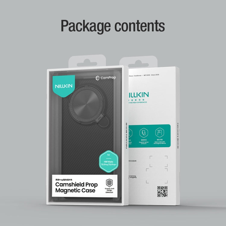 For Huawei Mate 70 Pro / 70 Pro+ NILLKIN CamShield Prop MagSafe Magnetic PC Phone Case(Black) by NILLKIN
