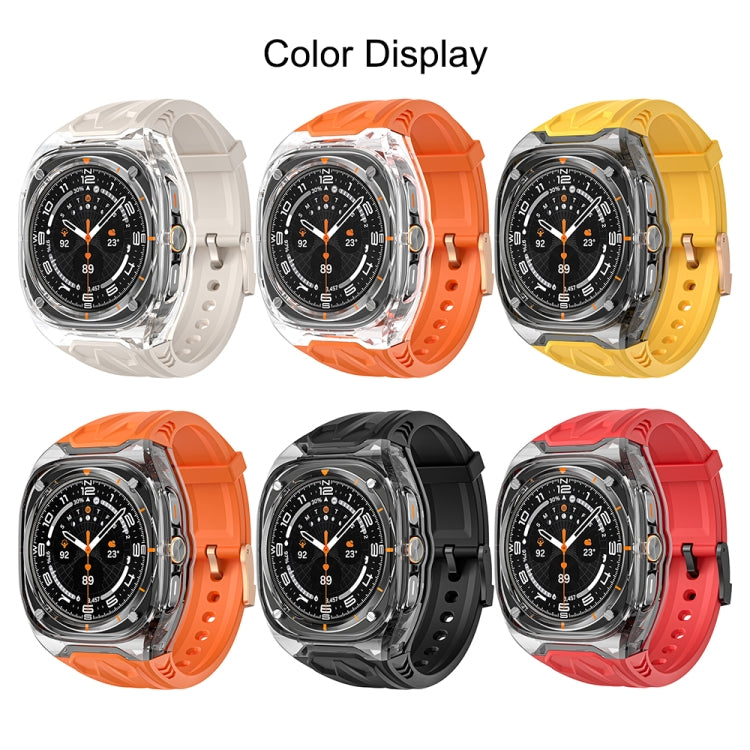 For Samsung Galaxy Watch Ultra 47mm / Ultra 2025 Modified PC Hybrid TPU Watch Case Band(Starlight Transparent) by bashfashion