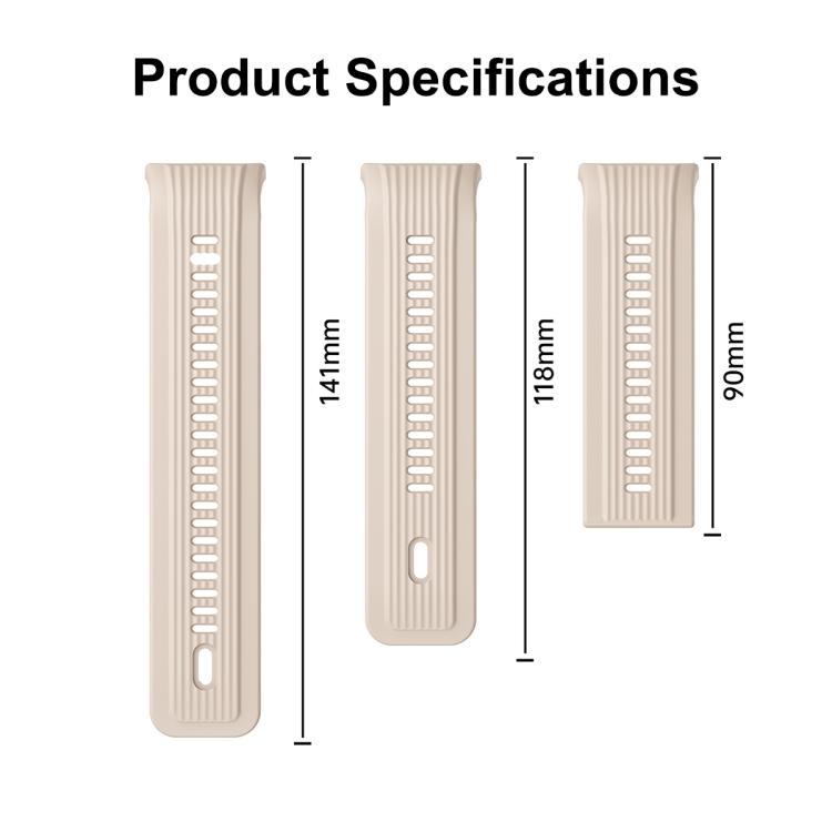 For Huawei Watch D2 Silicone Watch Band Wristband(Grey White) by bashfashion