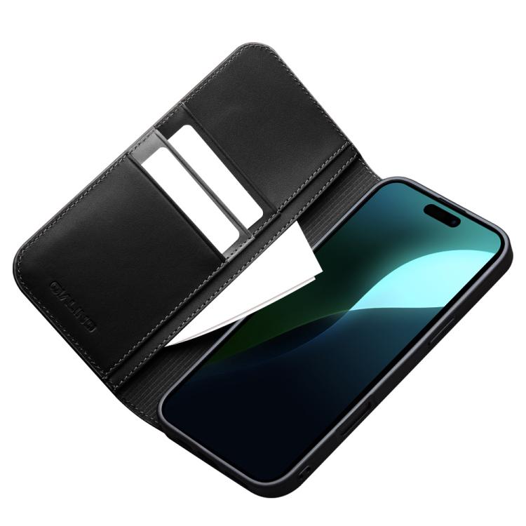 For iPhone 16 Plus QIALINO Classic Gen2 Genuine Leather Phone Case(Black) by QIALINO